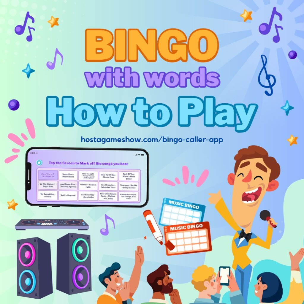 Bingo with Words, how to Play